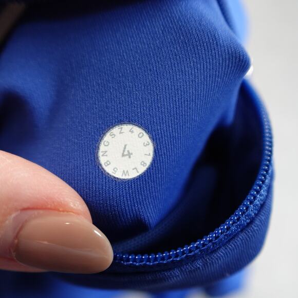 Lululemon Leggings Womens 4 Speed Up Full On Luxtreme 28" True Blue Run Gym Yoga - Picture 8 of 9